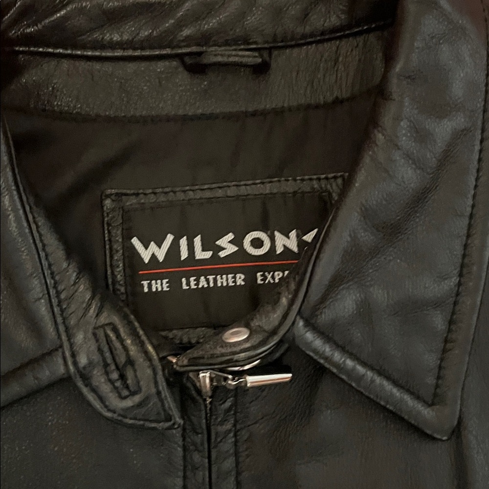 Wilson Women's Classic Black Leather Jacket - Picture 2 of 3